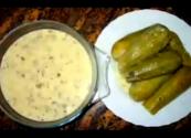 Stuffed Zucchini In Yogurt Sauce